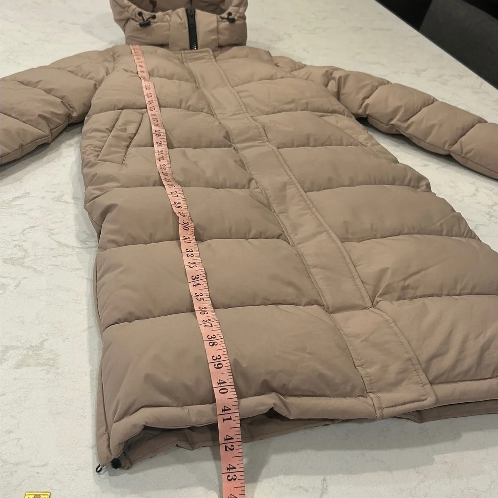 London Fog Women's Removable‎ Hood Ulta Long Puffer Coat - Latte
